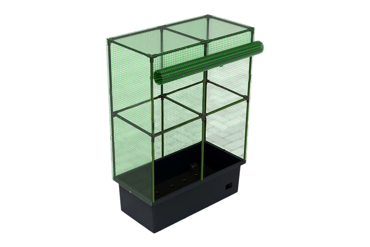 Greenlife Self-Watering Mobile Planter Box with Greenhouse & Netting