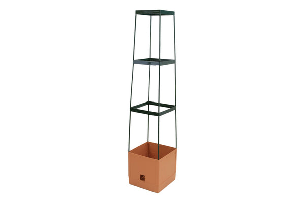 Greenlife Tomato Tower 3 Tier with Self Watering Pot - Terracotta