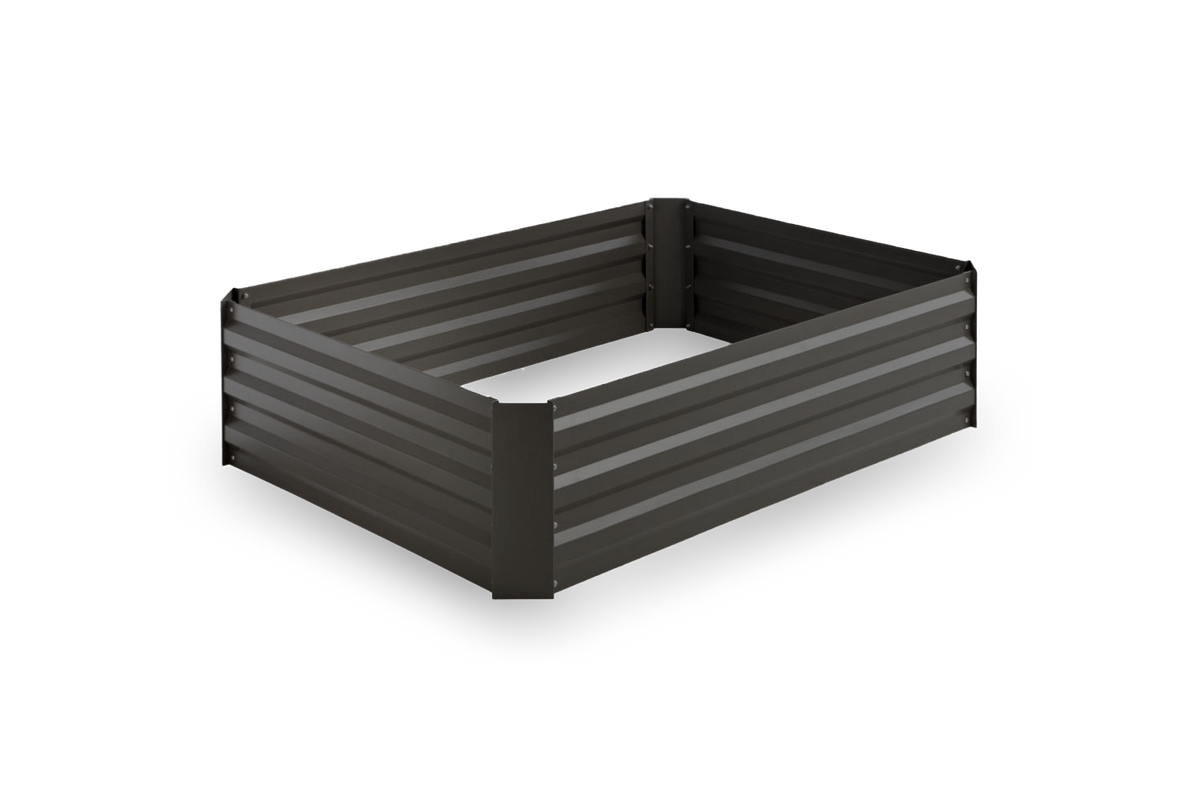 Greenlife Rectangular Raised Garden Bed 1200 x 900 x 300mm Charcoal