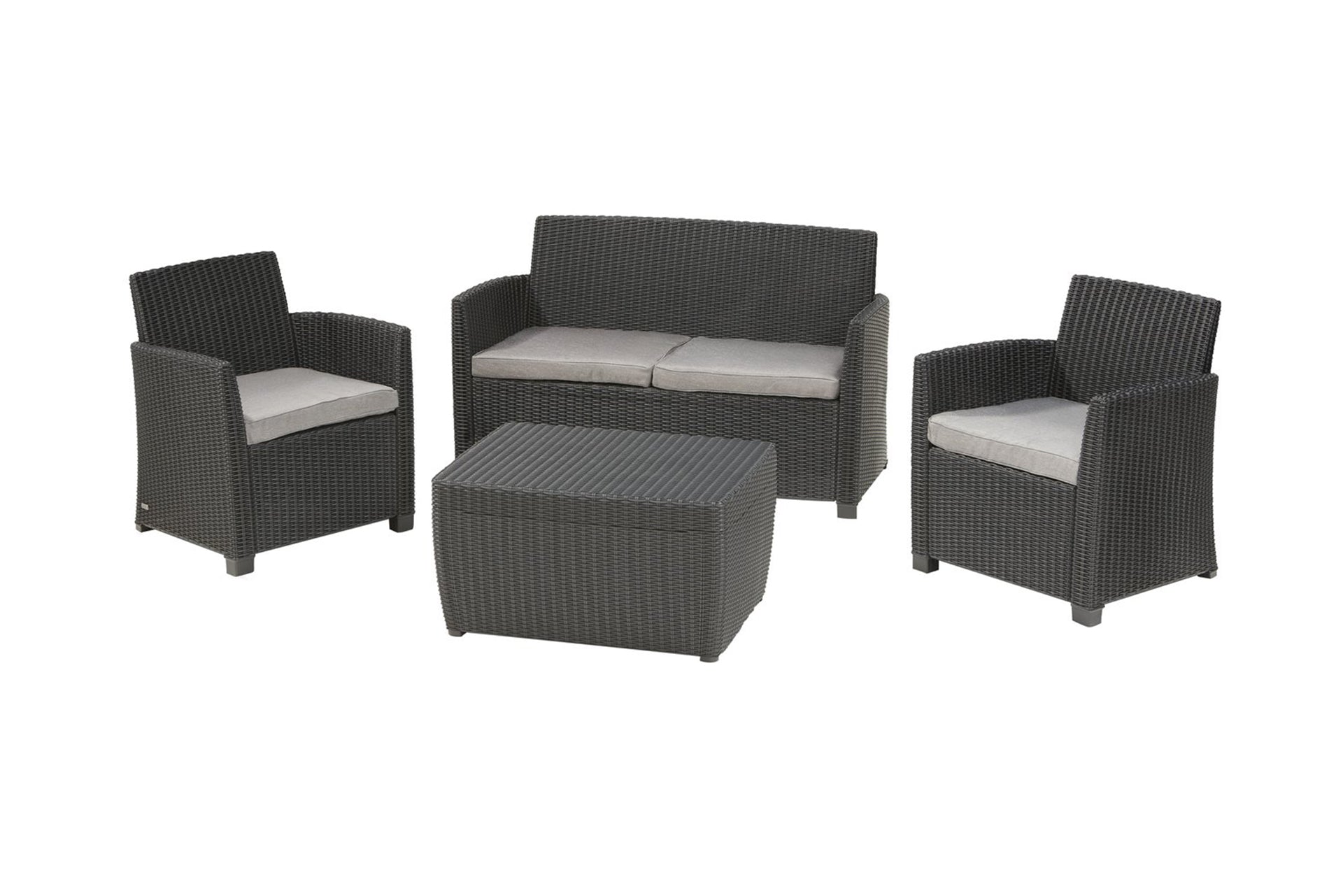 Keter Mia Outdoor Lounge Set with Cushions Graphite Greenlife