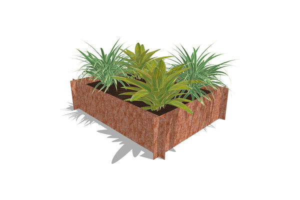 Greenlife Corten Steel Raised Garden Bed - 1200 x 900 x 295mm