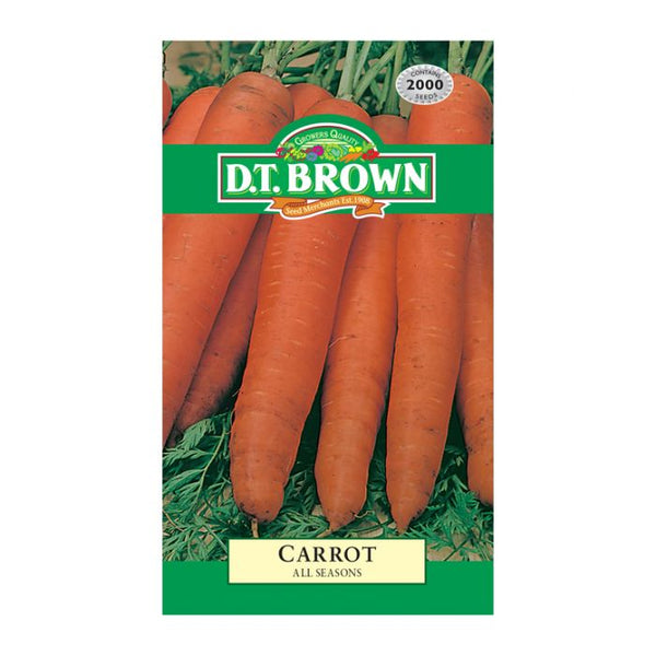 D.T. Brown Seeds - Carrot All Season - 2000 Seed Pack