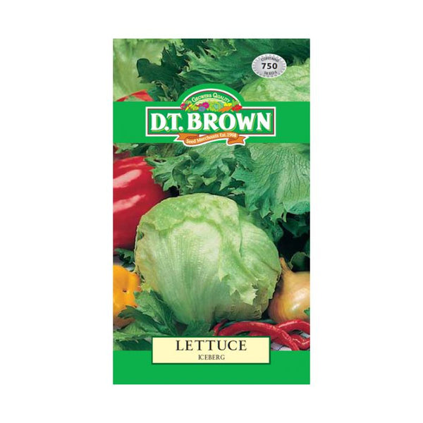 D.T. Brown Seeds - Lettuce Iceberg - 750 Seed Pack