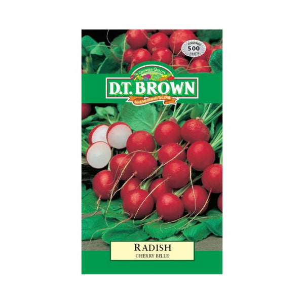 D.T. Brown Seeds - Radish Cherry Belle - 500 Seed Pack