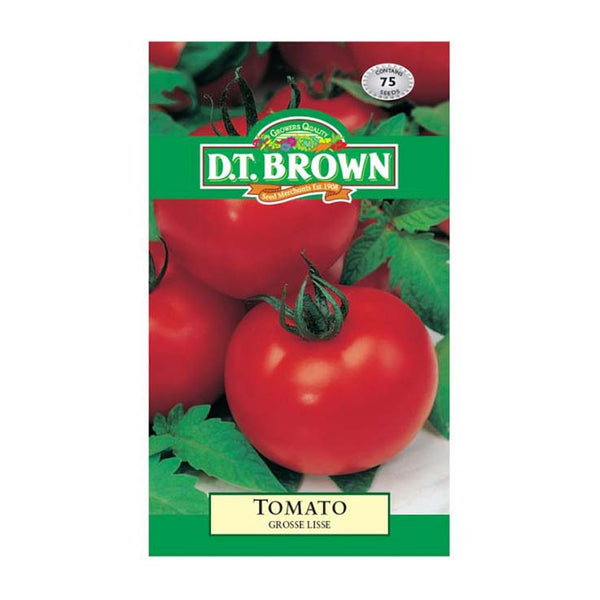 D.T. Brown Seeds - Tomato Grosse Lisse - 75 Seed Pack