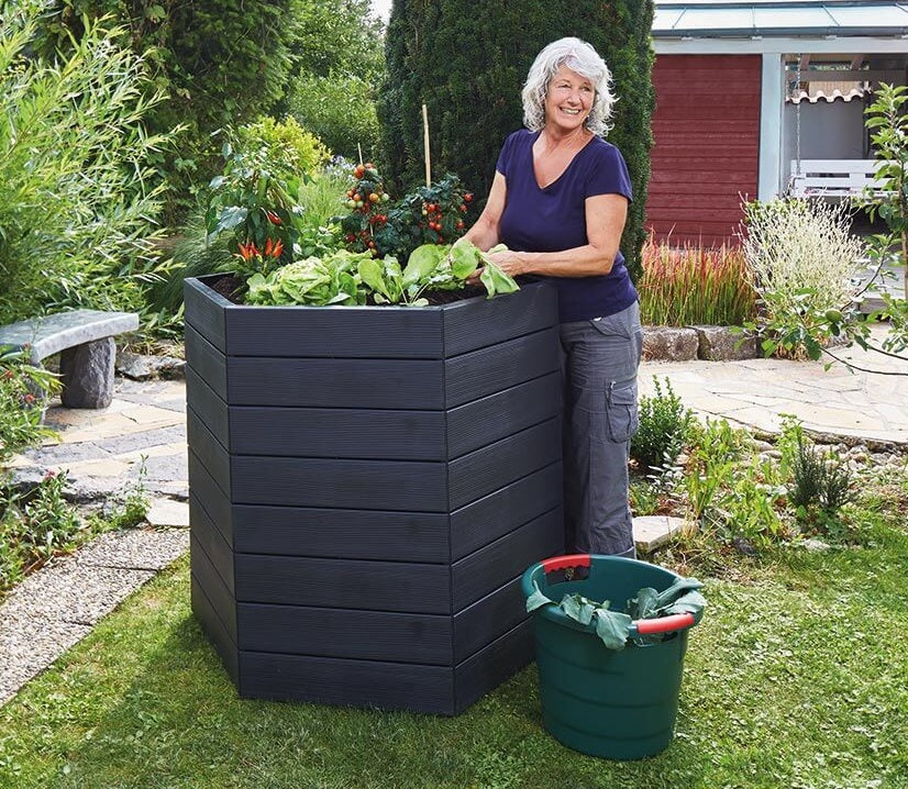 HEX ERGO Recycled Plastic Raised Garden Bed