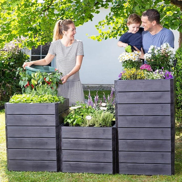 ERGO Quadro Recycled Plastic Large Raised Garden Bed