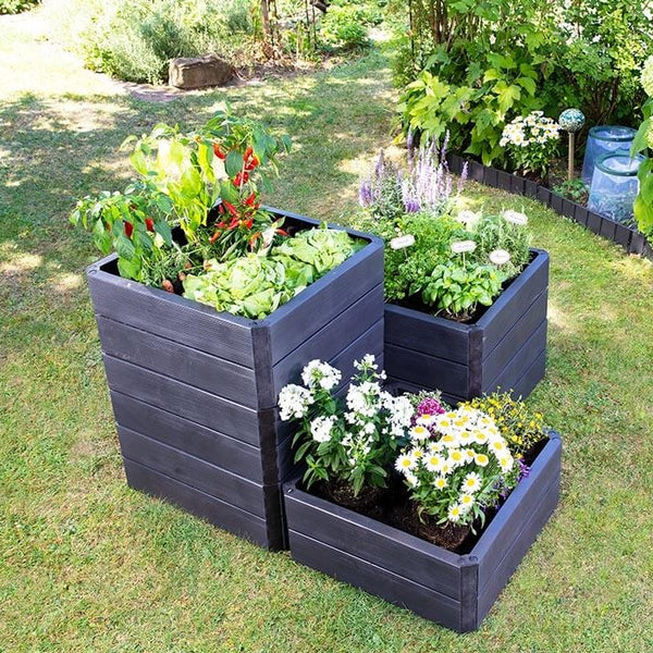 ERGO Quadro Recycled Plastic Large Raised Garden Bed