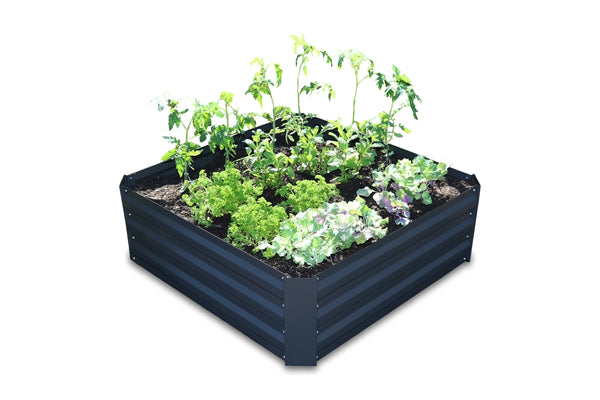 Greenlife Square Raised Garden Bed 1000 x 1000 x 300mm - Charcoal