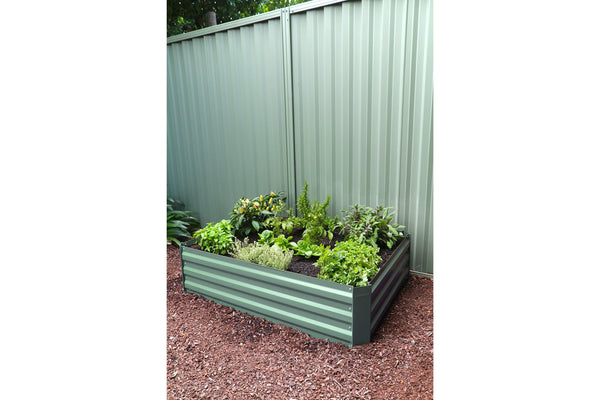 Greenlife Raised Garden Bed - 1200 x 900 x 300mm - Eucalypt Green