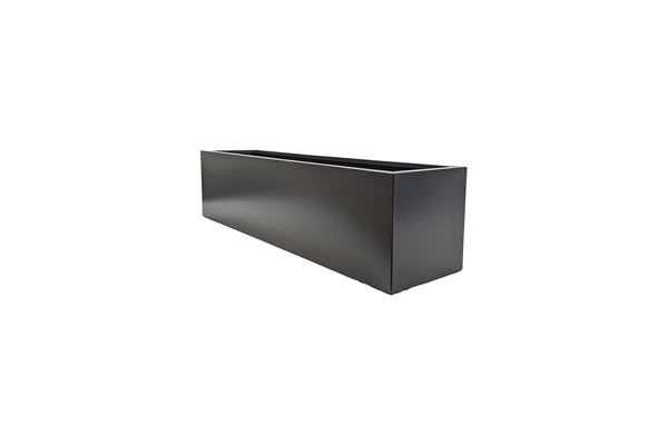 Greenlife Metal Designer Planter Box with Base 1200L x 300W x 300H Charcoal