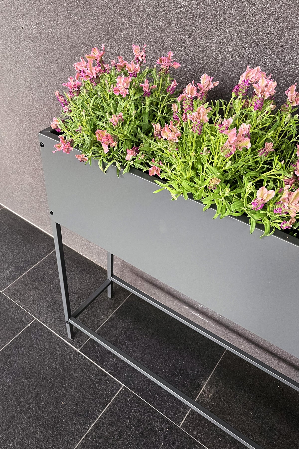 Greenlife Raised Planter Box - 800 x 240 x 800mm - Charcoal