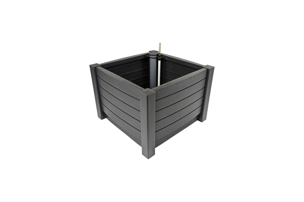 Greenlife Self-Watering Plastic Planter Box - Slate Grey 510 x 510 x 350mm