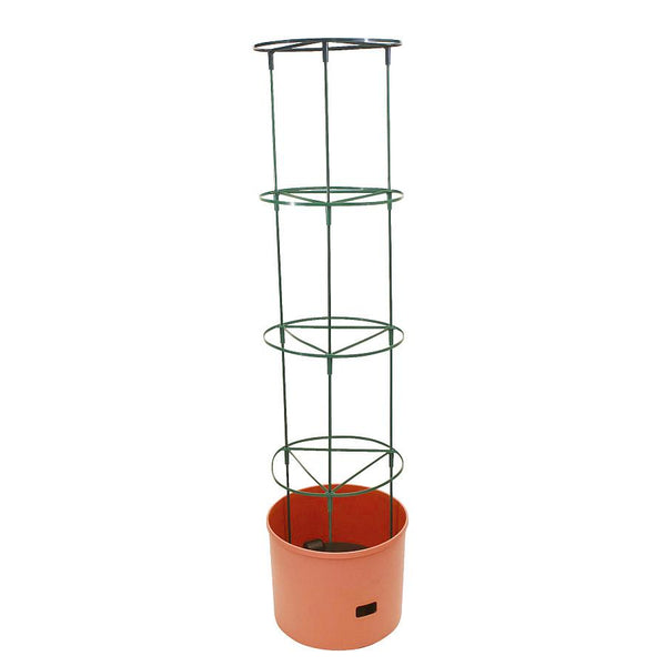 4x Greenlife Jumbo Growing Tower with Self Watering Pot - Terracotta