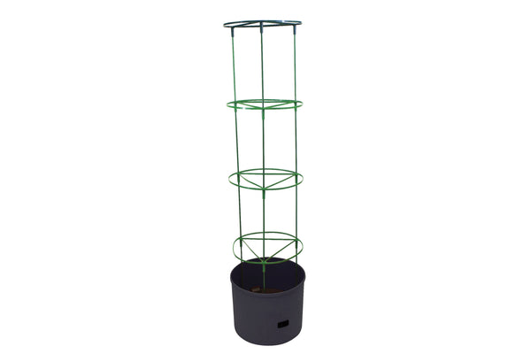 4x Greenlife Jumbo Growing Tower with Self Watering Pot - Slate Grey