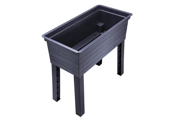URBAN Plastic Raised Garden Planter 650H x 750W x 370D - Brown