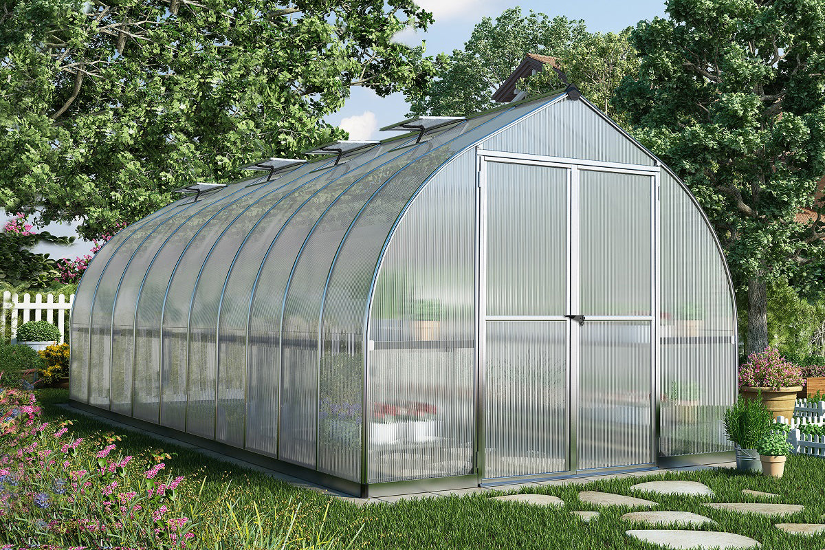 Maze Bella Premium Polycarbonate Greenhouse 8' x 20' (2.5m x 6.2m)