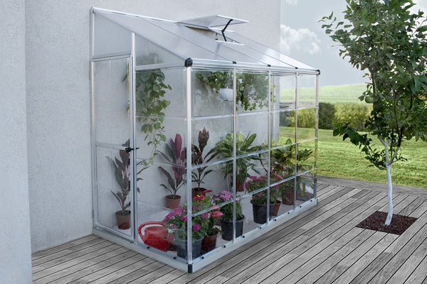 Maze Lean-To Premium Polycarbonate Greenhouse 8' x 4'