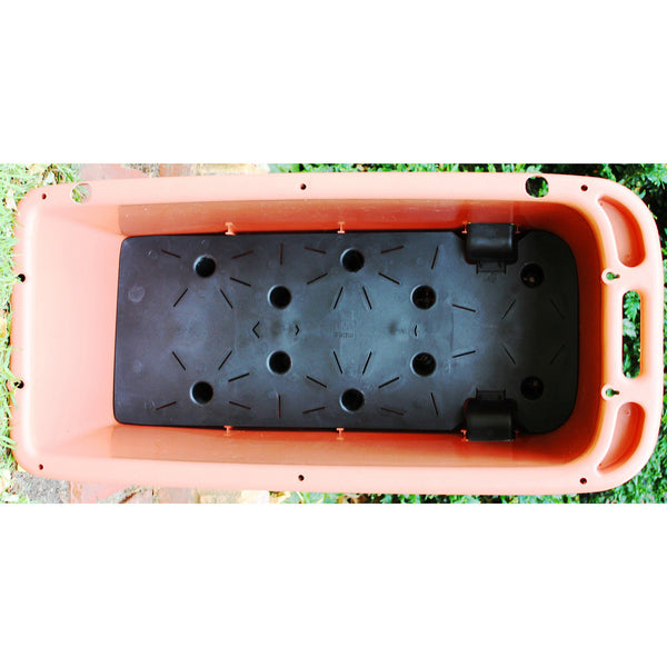 Greenlife Mobile Vege Patch with Self Watering Pot - Terracotta