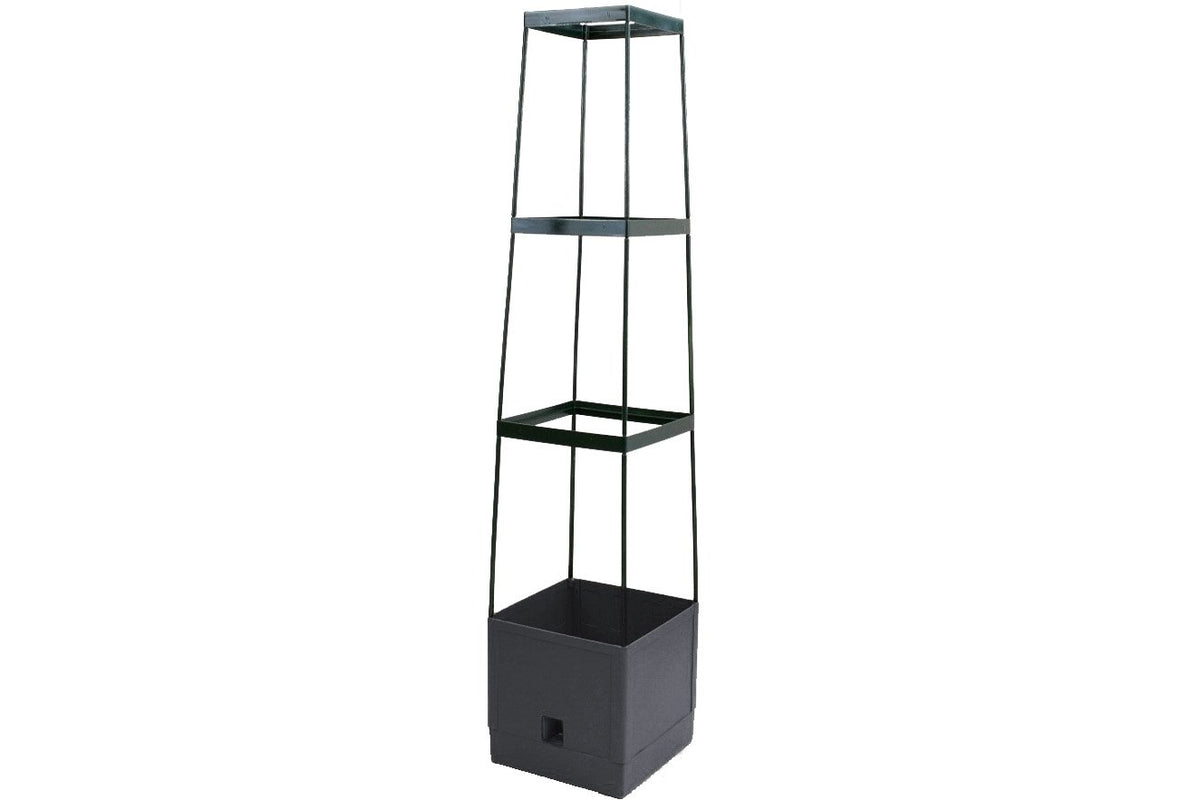 Greenlife Tomato Growing Tower 3 Tier with Self Watering Pot - Slate Grey