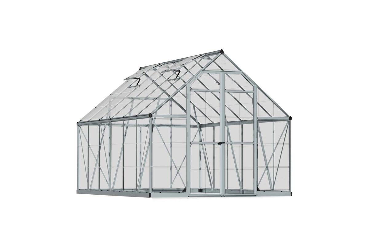 Maze Octave Polycarbonate Greenhouse 8' x 12' Clear Roof (2.5m x 3.7m)