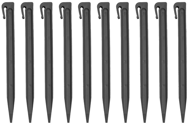 Greenlife Recycled Plastic Garden Edging Pegs x 10 - Black