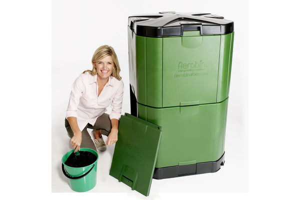 Maze 400L Aerobin Organic Compost Bin with Base - Green