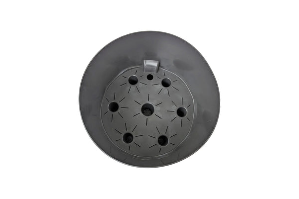 4x Greenlife Circular Self Watering Plastic Pot - Slate Grey 300 x 300 x 250mm