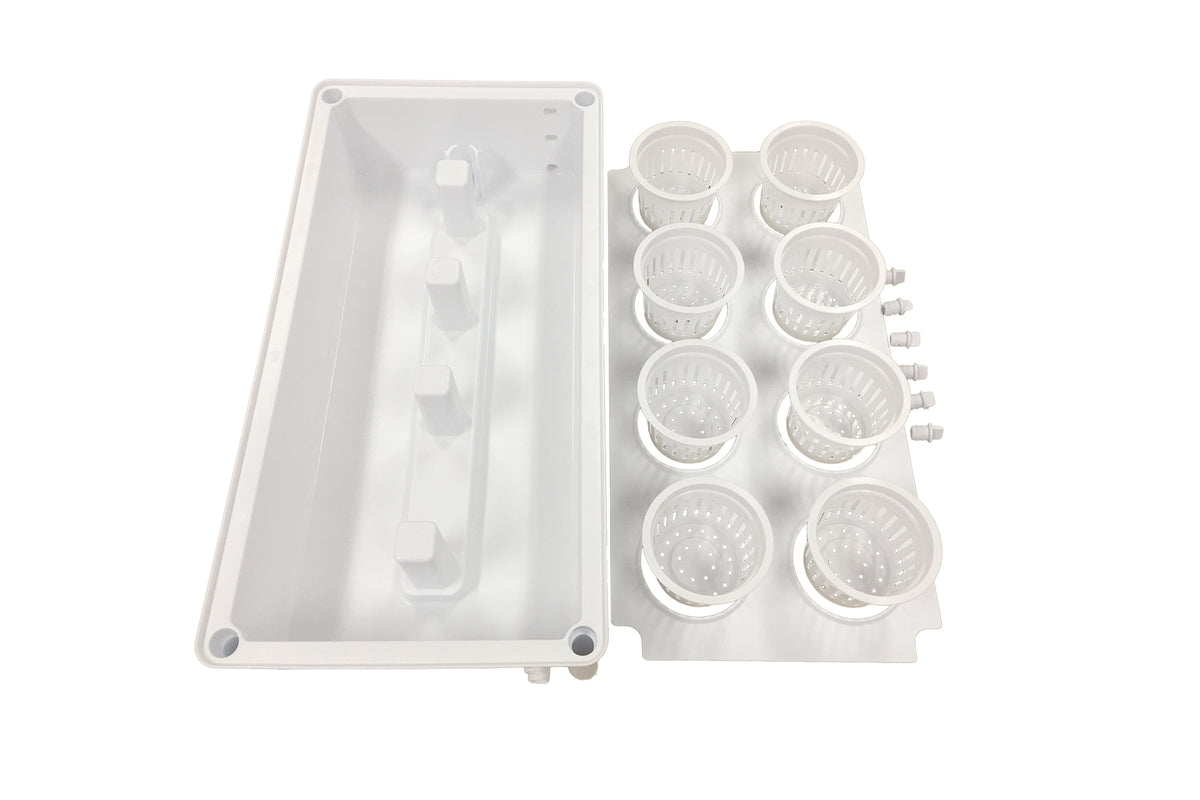 Greenlife Self-Watering Salad Planter Grower with 8 Pots - White