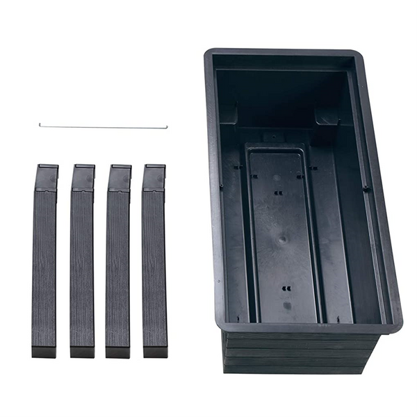 URBAN Plastic Raised Garden Planter 650H x 750W x 370D - Brown