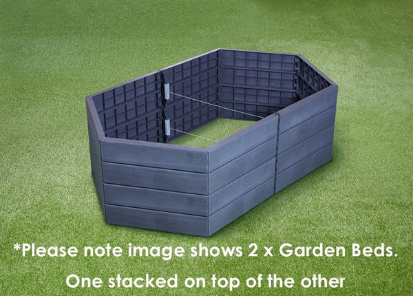 HEX ERGO Recycled Plastic Large Raised Garden Bed