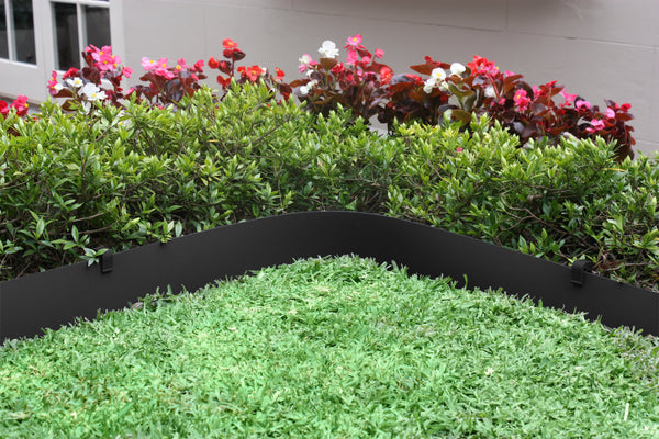 Greenlife Recycled Plastic Garden Edging - 10m x 75mm - Black