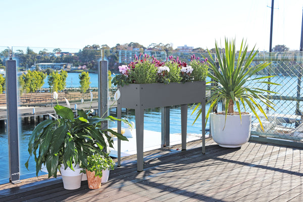 Greenlife Raised Garden Planter 1000 x 300 x 800mm - Slate Grey