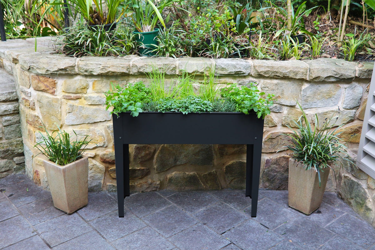 Greenlife Raised Garden Planter 1000 x 300 x 800mm - Charcoal