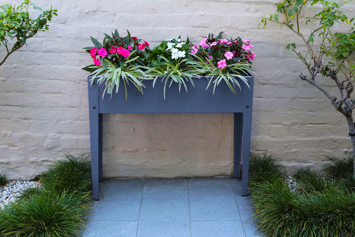 Greenlife Raised Garden Planter 1000 x 300 x 800mm - Slate Grey
