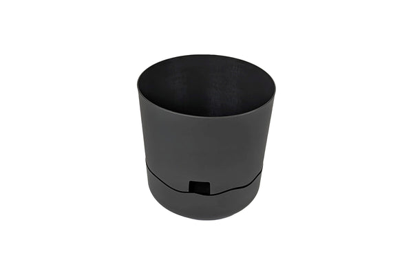 Greenlife Circular Self Watering Plastic Pot - Slate Grey 240 x 240 x 250mm