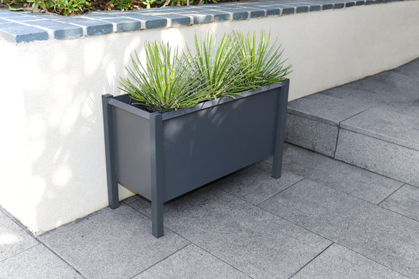 Greenlife Square Leg Raised Planter Box - 600 x 250 x 380mm - Charcoal