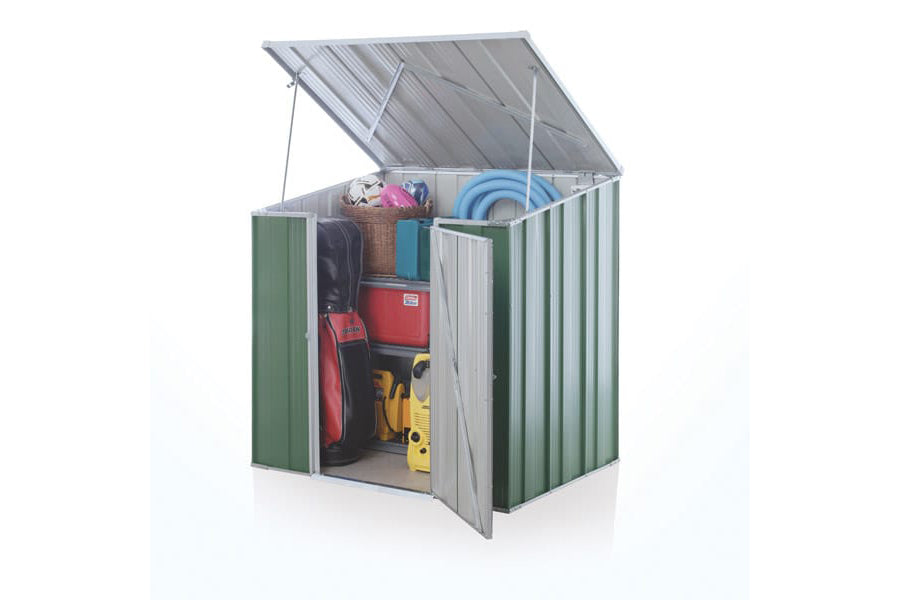 StoreMate Utility Storage S43 Steel Garden Shed - 1.41m x 1.07m x 1.48 ...