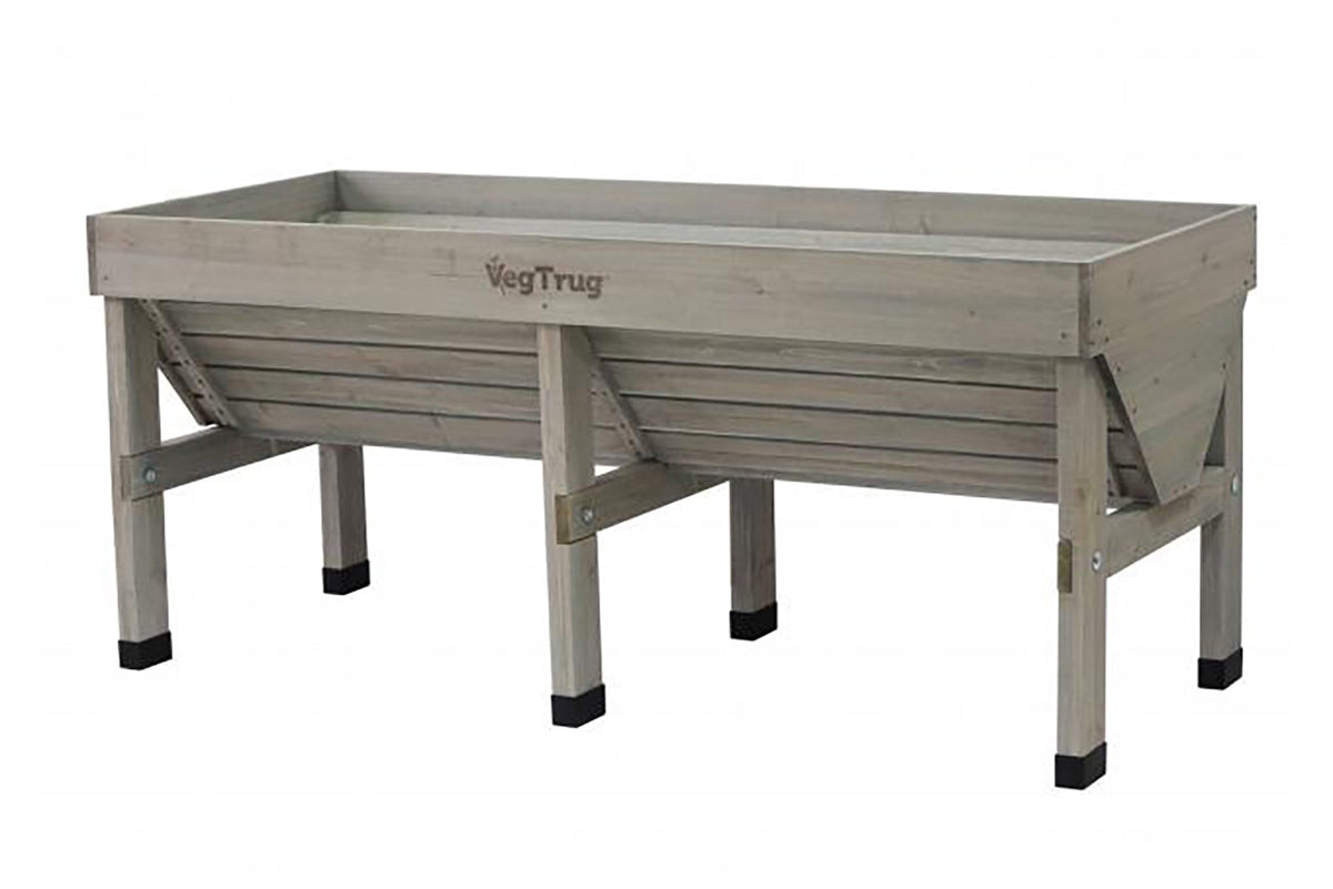 VegTrug Wooden Raised Planter Medium - Grey Wash