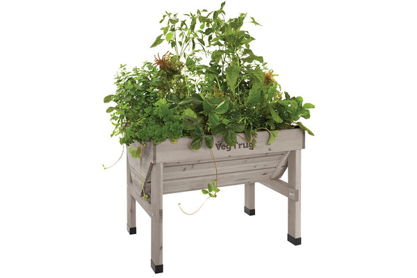 VegTrug Wooden Raised Planter Small - Grey Wash