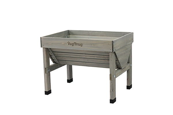 VegTrug Wooden Raised Planter Small - Grey Wash