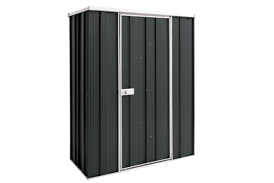 YardStore F42-S Flat Roof Steel Garden Shed - 1.41m x 0.72m x 1.8m