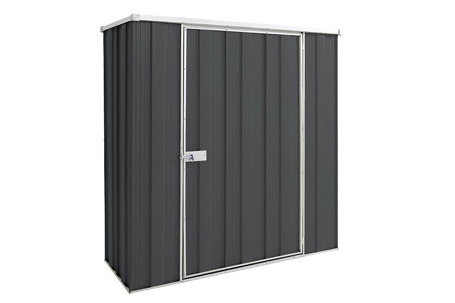 YardStore F52-S Flat Roof Steel Garden Shed - 1.76m x 0.7m x 1.8m