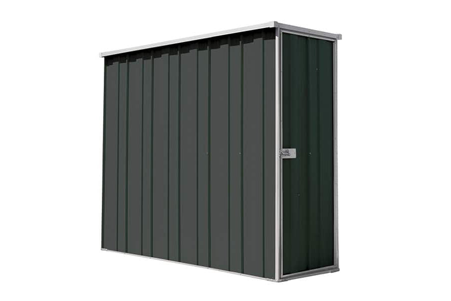 YardStore F26-S Flat Roof Steel Garden Shed - 0.72m x 2.1m x 1.8m
