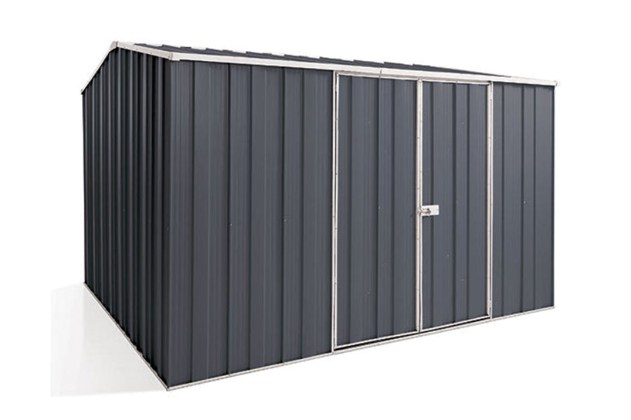 YardStore G98-D Gable Roof Steel Garden Shed - 3.14m x 2.8m x 2.08m