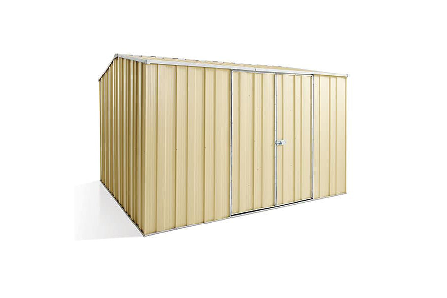 YardStore G98-D Gable Roof Steel Garden Shed - 3.14m x 2.8m x 2.08m