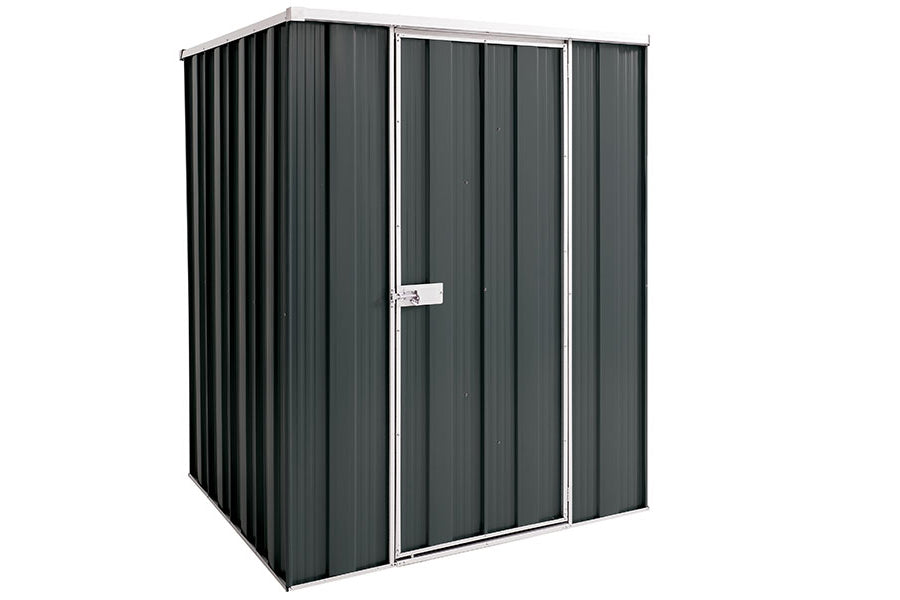 YardStore F44-S Flat Roof Steel Garden Shed - 1.41m x 1.41m x 1.8m