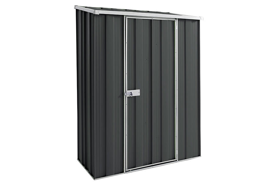 YardStore S42-S Sloped Roof Steel Garden Shed - 1.4m x 0.7m x 1.8m