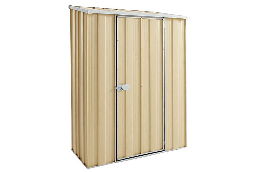 YardStore S42-S Sloped Roof Steel Garden Shed - 1.4m x 0.7m x 1.8m