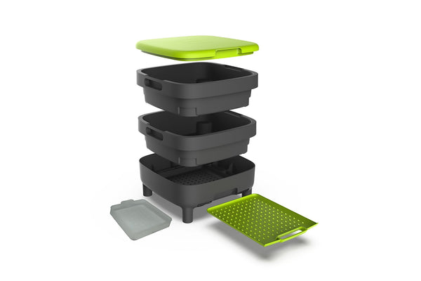 Maze Compact Worm Farm - Australian Made + 3 Tier Shelf Storage Unit + 1000 Worms